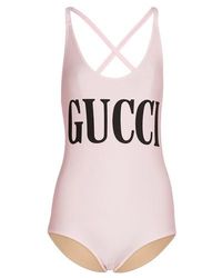white gucci bathing suit