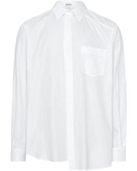 Loewe - Asymmetric Cotton Shirt - Lyst