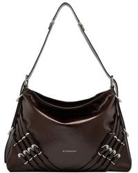 Givenchy - Tasche Voyou Mittelgroß Aus Lackleder Mit Mehreren Schnallen - Lyst