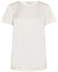 Max Mara - Cortona Satin T-Shirt - Lyst