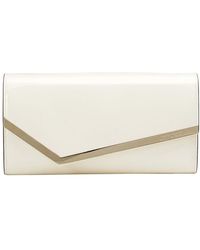 Jimmy Choo - Emmie Patent Leather Clutch - Lyst