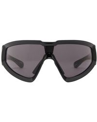Rick Owens - X Moncler - Shiny Wrapid Sunglasses - Lyst