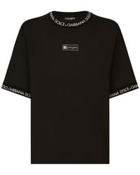 Dolce & Gabbana - Short-sleeved Cotton T-shirt - Lyst