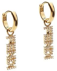 fendi drop earrings