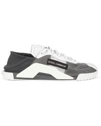 Dolce & Gabbana - Slip-on-Sneakers NS1 aus Material-Mix - Lyst