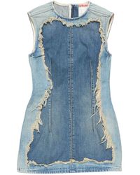 Acne Studios - Mini Robe En Denim - Lyst