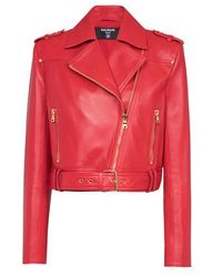 Balmain Leather jackets for Women | Black Friday Sale up to 56% | Lyst