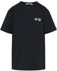 Maison Kitsuné - Double Fox Head Patch T-shirt - Lyst
