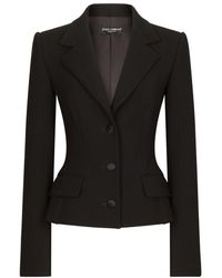 Dolce & Gabbana - Single-Breasted Wool Dolce Jacket - Lyst