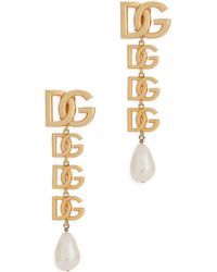 Dolce & Gabbana - Ohrclips mit DG-Logo - Lyst