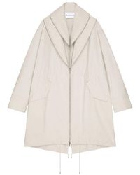 Givenchy - Cotton Parka With Zip-Up Shawl Collar - Lyst