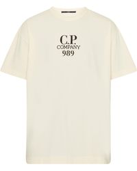 C.P. Company - 20/1 Logo-t-Shirt aus Jersey im Boxy-Style - Lyst