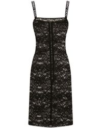 Dolce & Gabbana - Short Lace Dress - Lyst