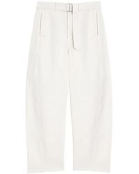 Lemaire - Twisted Hose Mit Gürtel - Lyst