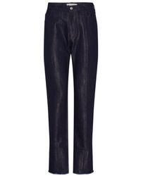 Victoria Beckham - Cropped High-waist Tapered Jeans - Lyst