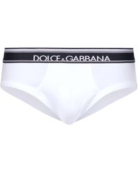Dolce & Gabbana - Lot de deux slips en coton bi-extensible - Lyst