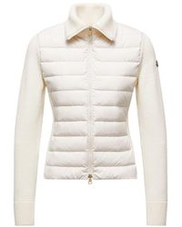Moncler - Bi-Material Zip-Up Jacket - Lyst