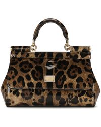 Dolce & Gabbana - KIM DOLCE&GABBANA Kleine Tasche Sicily mit Leopardenprint - Lyst