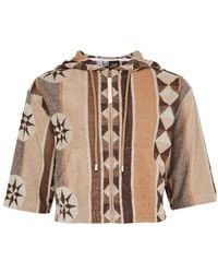 Loewe - Sweat-Shirt Zipé À Manches Courtes - Lyst