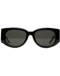 Casablancabrand - Acetate Metal Oval Wave Sunglasses - Lyst