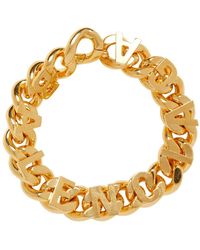 Balenciaga - Chain Logo Bracelet - Lyst