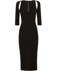 Dolce & Gabbana - Longuette-Kleid aus Jersey - Lyst