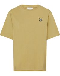 Maison Kitsuné - Kurzärmeliges T-Shirt mit Logo Bold Fox Head - Lyst