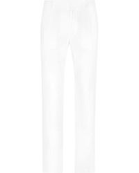 Dolce & Gabbana - Tailored Stretch Linen Pants - Lyst