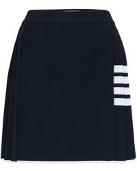 Thom Browne - 4 Bar Pleated Mini Wrap Skirt - Lyst