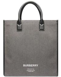 Herren Taschen Shopper Burberry Synthetik Tote Aus Nylon Mit Logo artie in Schwarz für Herren 