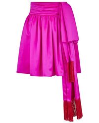 Rochas - Bow Mini Skirt - Lyst