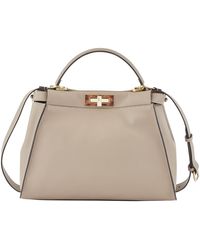 Fendi Peekaboo Handbag - Natural