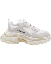 USED Balenciaga Track Trainers Running Sneakers White 39EU