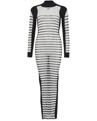 Jean Paul Gaultier - Robe À Manches Longues En Tissu Mesh Mixte The Mariniere - Lyst
