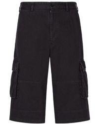 Dolce & Gabbana - Cotton Cargo Shorts With Tag - Lyst