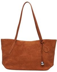 Liffner - Cabas-Tasche Midi Sprout Aus Wildleder - Lyst