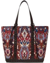 Vanessa Bruno - Canvas And Leather L Cabas Tote Bag - Lyst