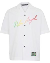 Palm Angels Miami Logo Shirt - White
