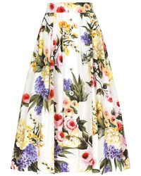 Dolce & Gabbana - Cotton Circle Skirt - Lyst