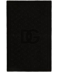 Dolce & Gabbana - Cotton Jacquard Beach Towel With Dg Monogram - Lyst