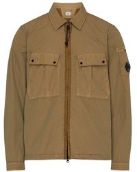 C.P. Company - Flatt Nylon Zipped Overshirt - Lyst