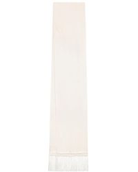 Dolce & Gabbana - Silk Scarf With Fringing - Lyst