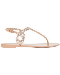 Aquazzura - Almost Bare Crystal Jelly Sandals - Lyst