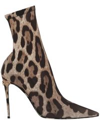 Dolce & Gabbana - Kim Stretch Ankle Boots - Lyst