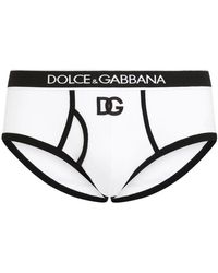 Dolce & Gabbana - Fine-Rib Cotton Brando Briefs - Lyst
