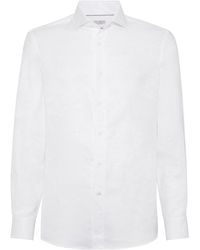 Brunello Cucinelli - Chemise coupe Easy - Lyst