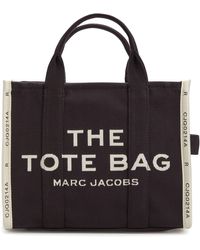 Marc Jacobs - Moyen cabas 'the jacquard' noir - Lyst