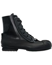 Herren Schuhe Stiefel Elegante und Business Stiefel Maison Margiela Leder Stiefel mit Tabi-Kappe in Schwarz für Herren 