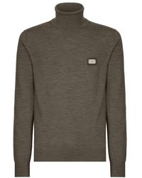 Dolce & Gabbana - Wool Turtle-Neck Sweater - Lyst