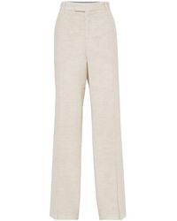 Brunello Cucinelli - Loose Straight Trousers - Lyst